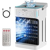 ⭐️熱中症対策⭐️冷風機　ポータブル　スポットクーラー　節電　リモコン Amazon | ZAPJQL 屋外冷風扇 冷風機【45000mAh大容量バッテリー